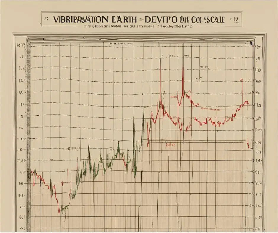 graphique ancien du taux vibratoire de la terre
