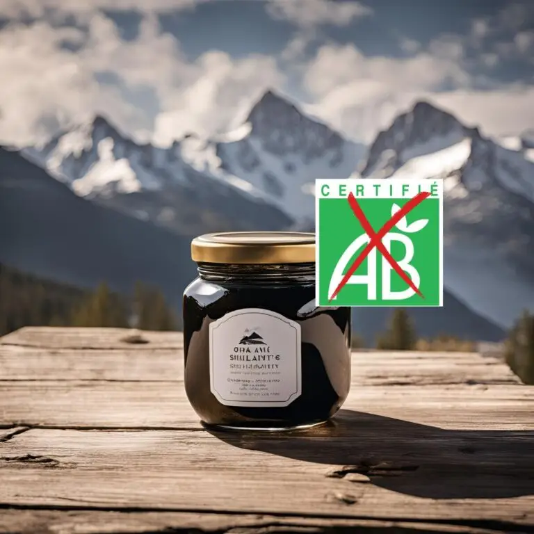 certification bio pour le shilajit