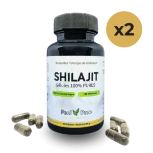 pot de gélules de shilajit de la marque feel pure