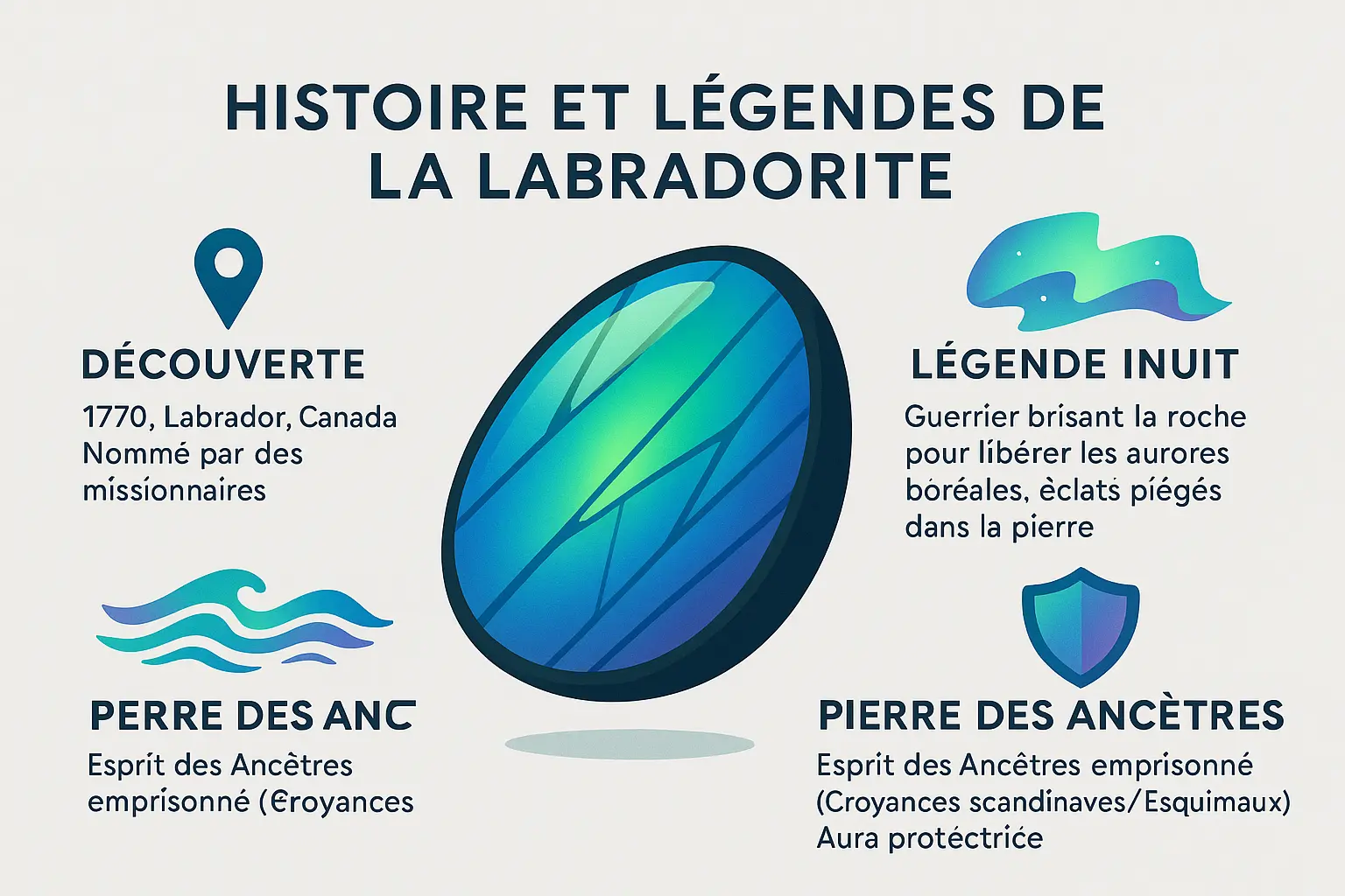 Bien-être La labradorite : votre pierre de protection et d'intuition La labradorite et ses reflets irisés