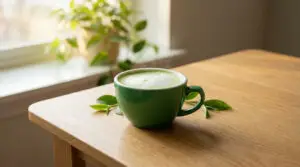 tasse de thé de matcha