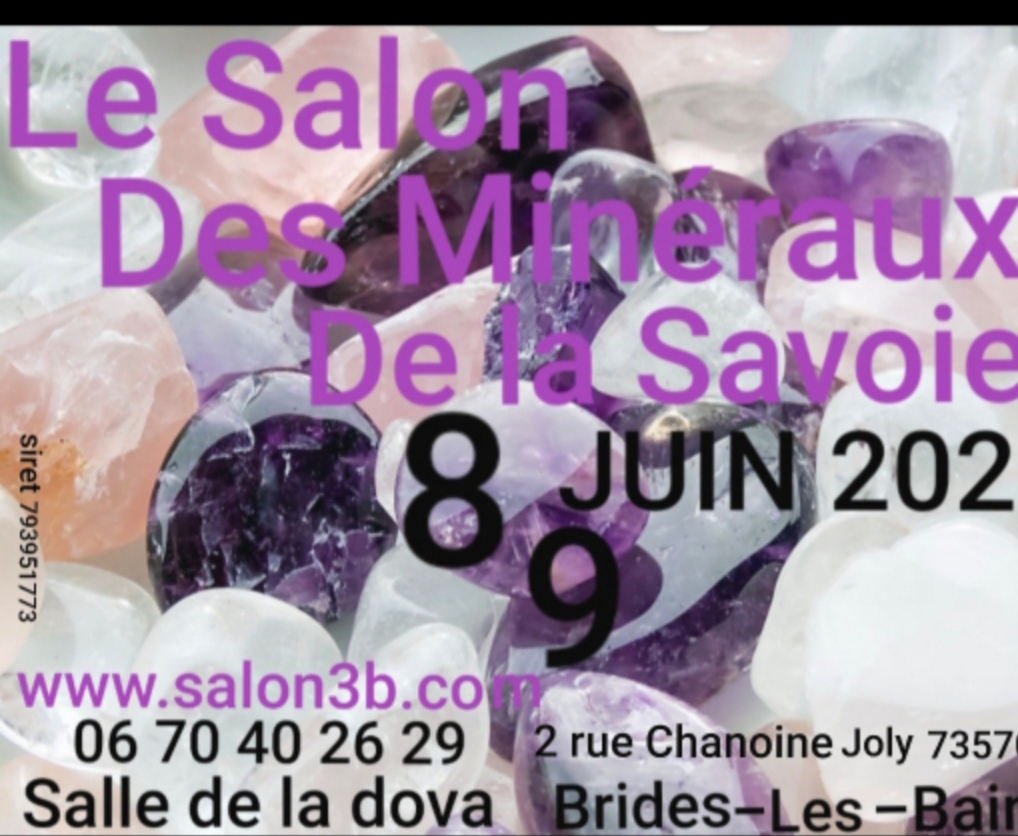 Salon des Minéraux 2024 de La Savoie à Brides les Bains-les-Bains